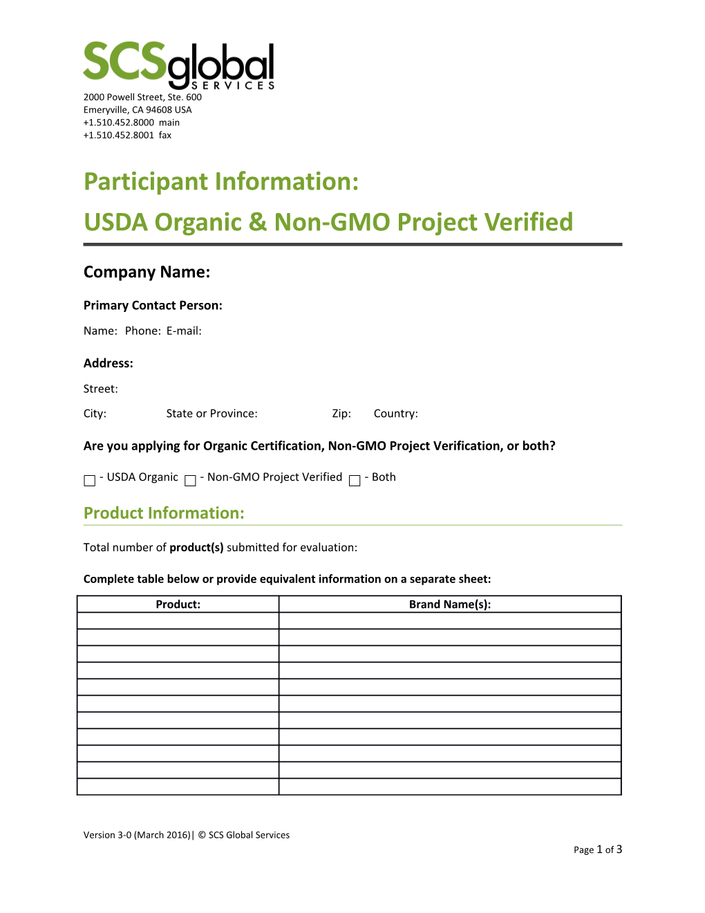 USDA Organic & Non-GMO Project Verified