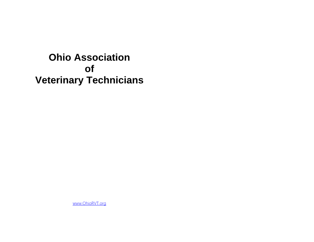 Ohio Association of Veterinary Technicians