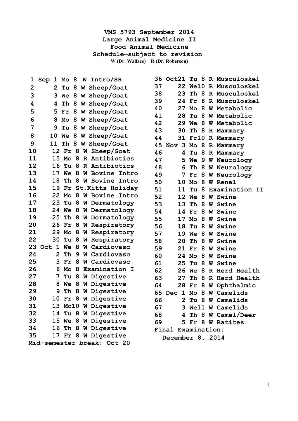 Large Animal Medicine II