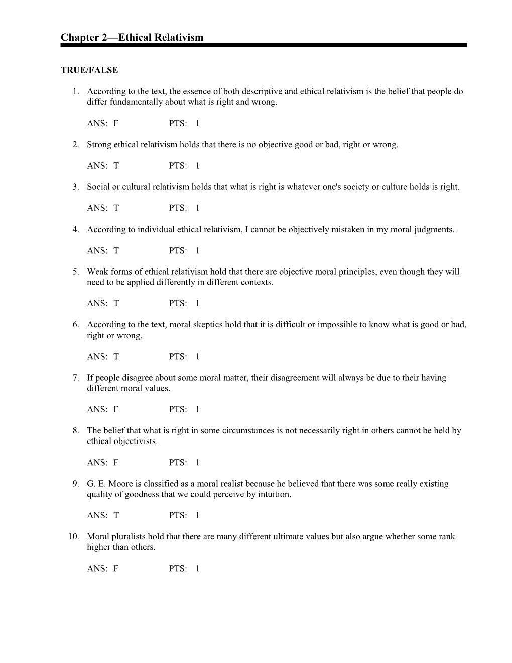 Chapter 2 Ethical Relativism