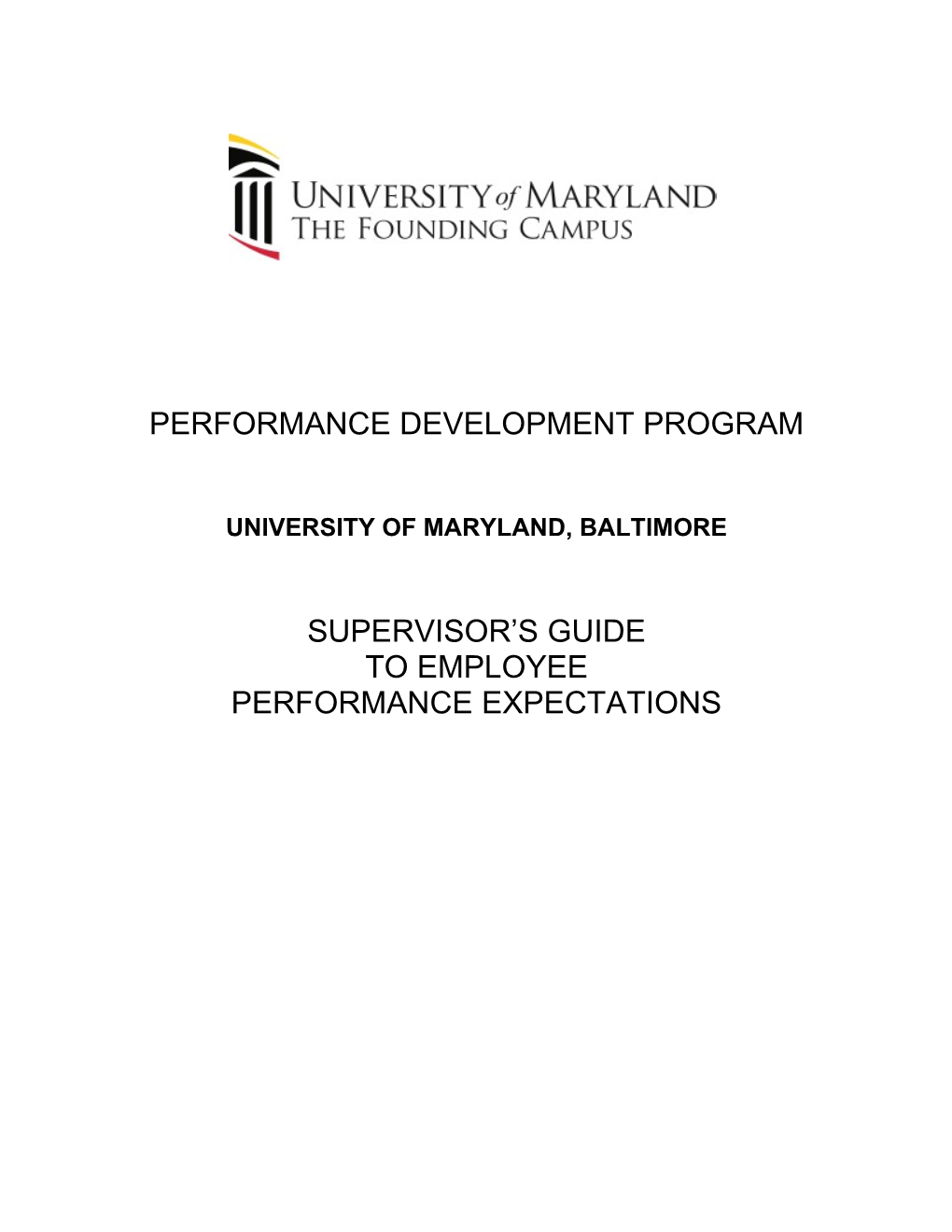 Performance Development Program