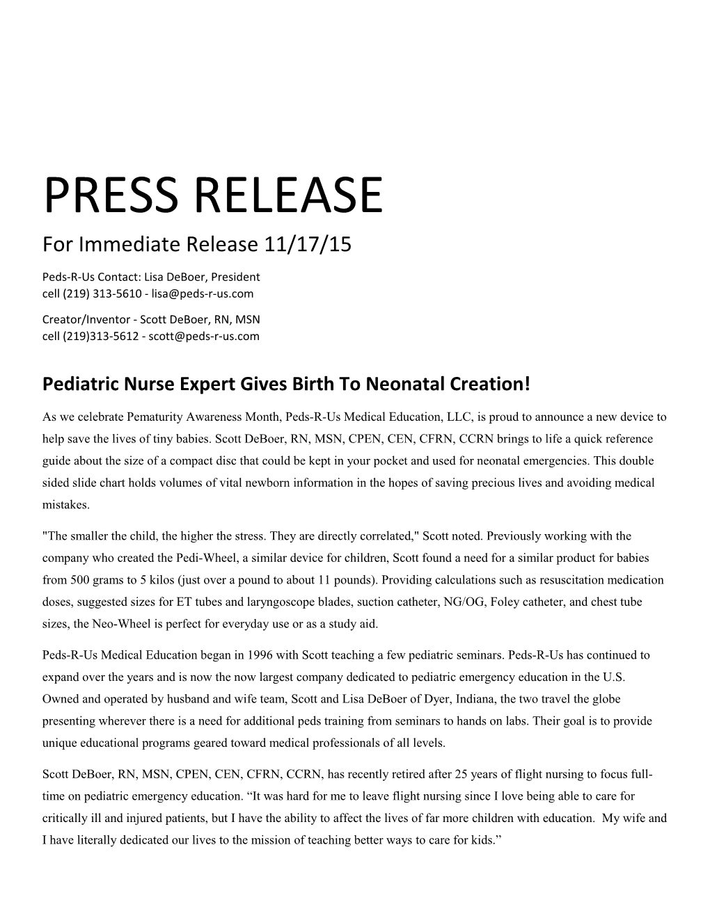 Pediatric Nurse Expert Gives Birth to Neonatal Creation!