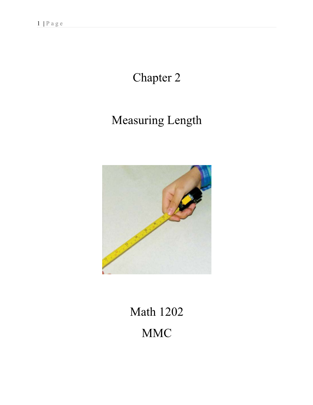 Reading a Ruler/Measuring Tape