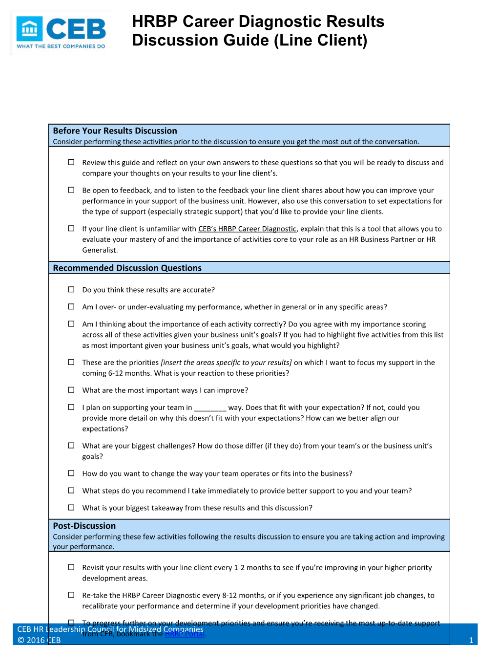 Strategic Interview Worksheet