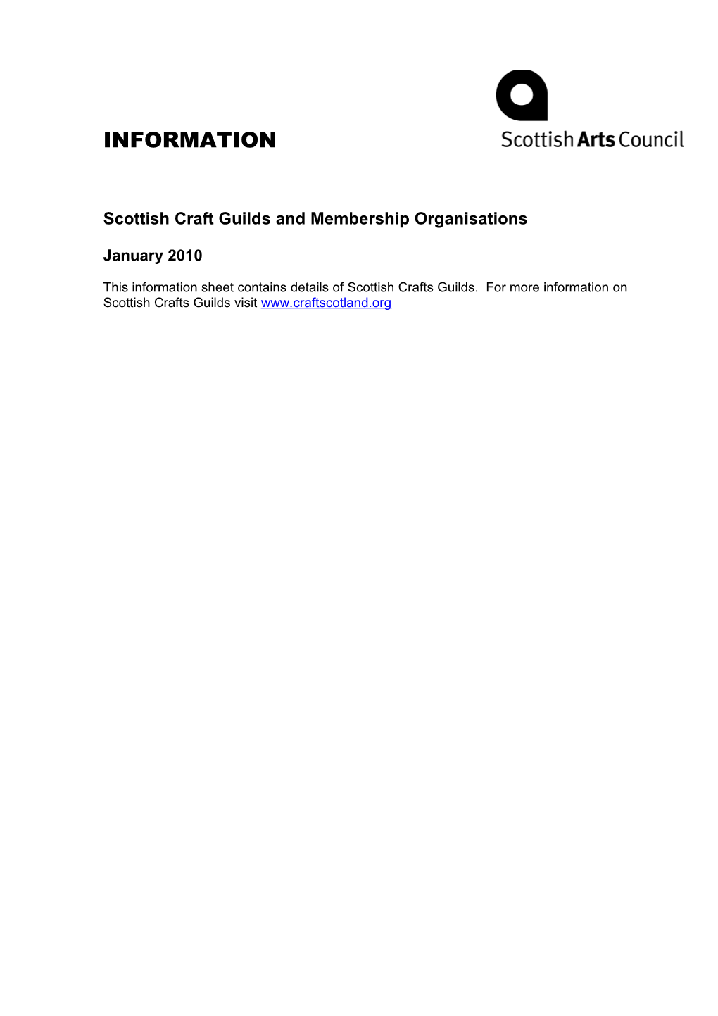 Scottish Craft Guilds and Membership Organisations