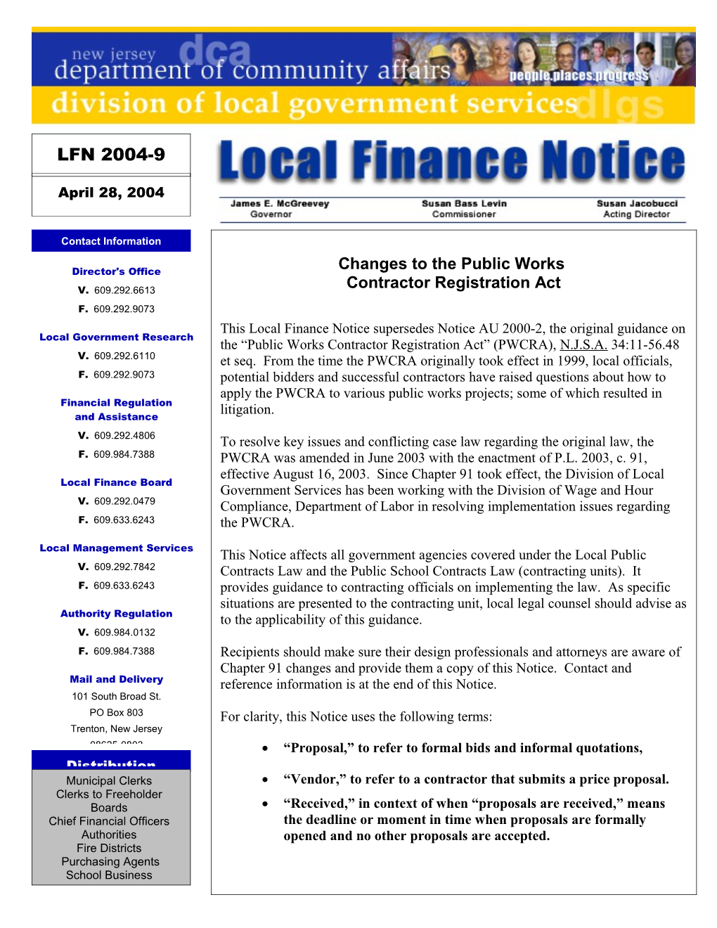 Local Finance Notice 2004-9 April 28, 2004 Page 5