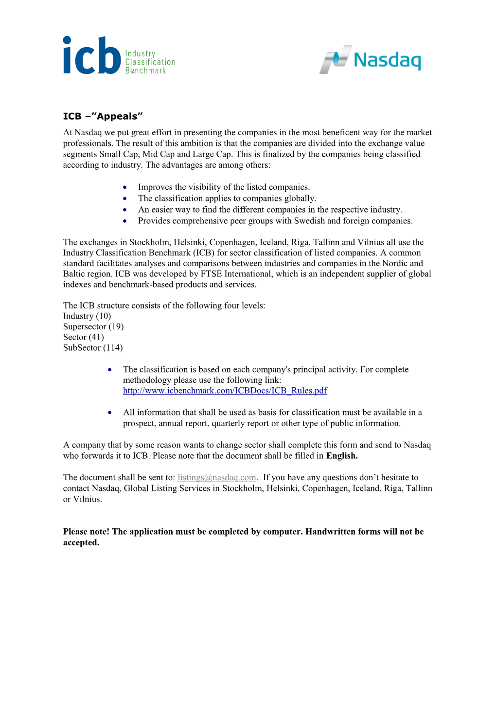 Global Industry Classification Standard GICS