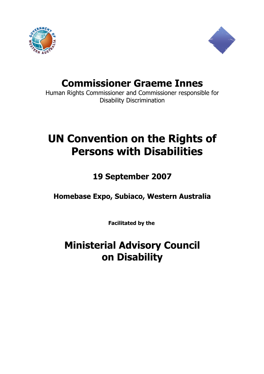 UN Convention on the Rights of Persons with Disabilities