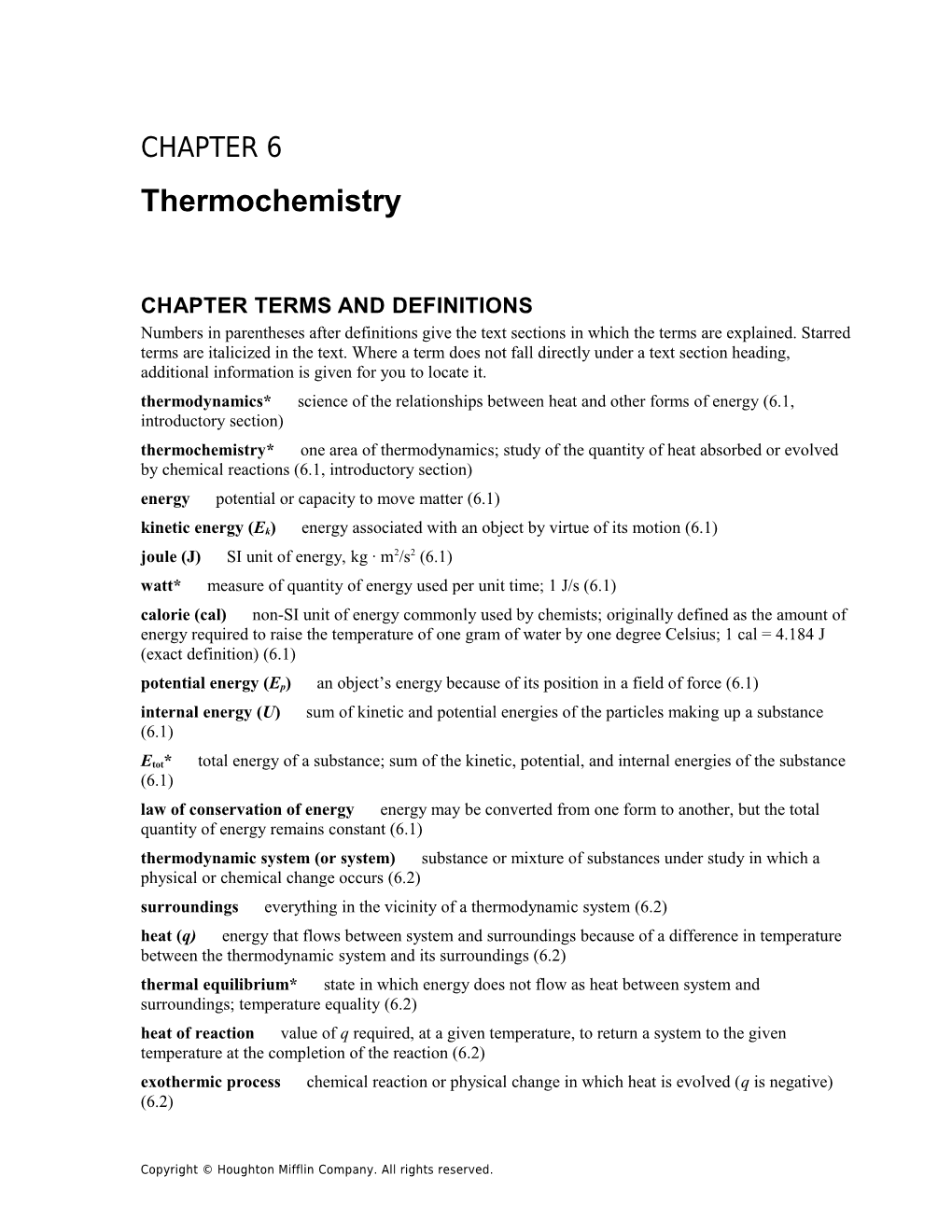 Chapter Terms and Definitions s1