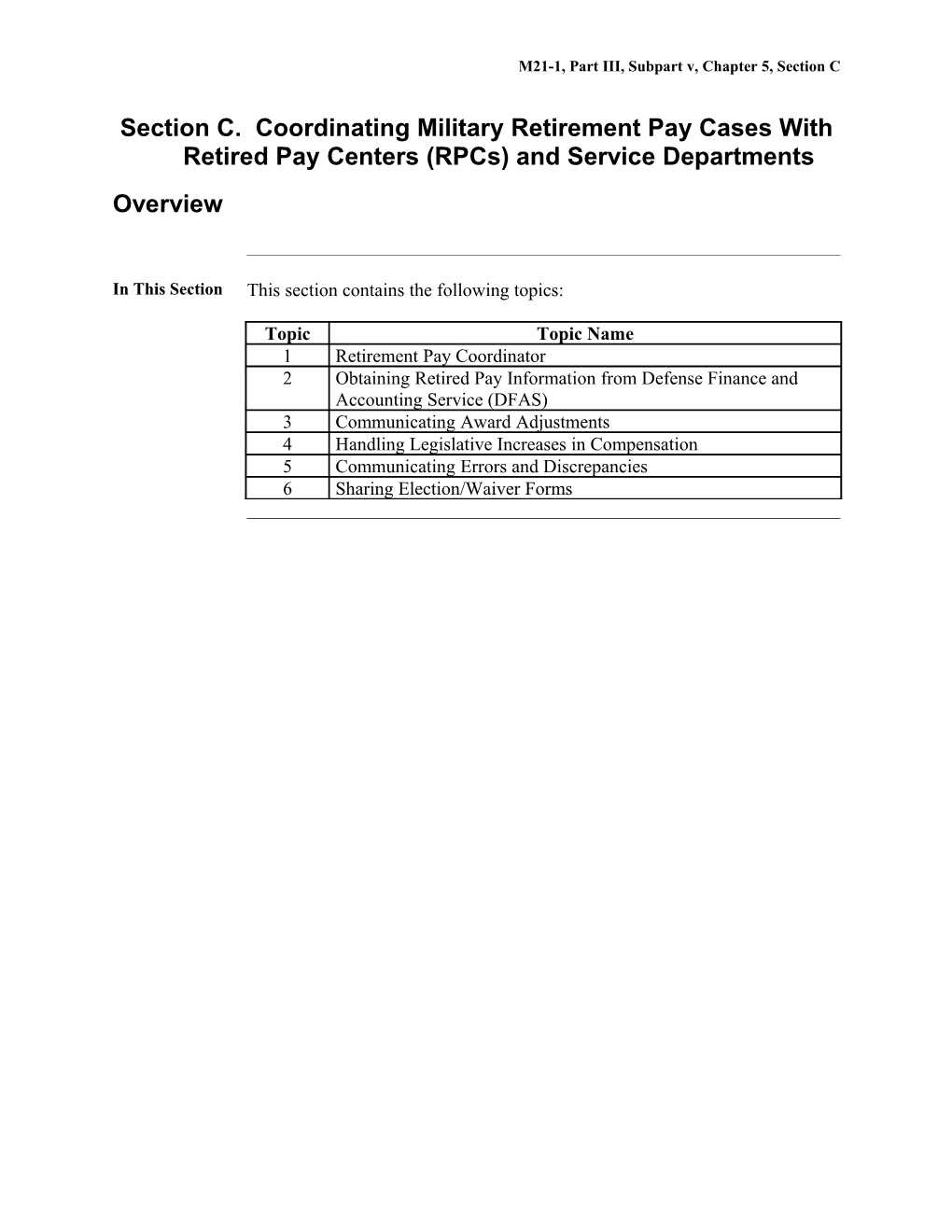 Coordinating Military Retirement Pay Cases with Retired Pay Centers and Service Departments