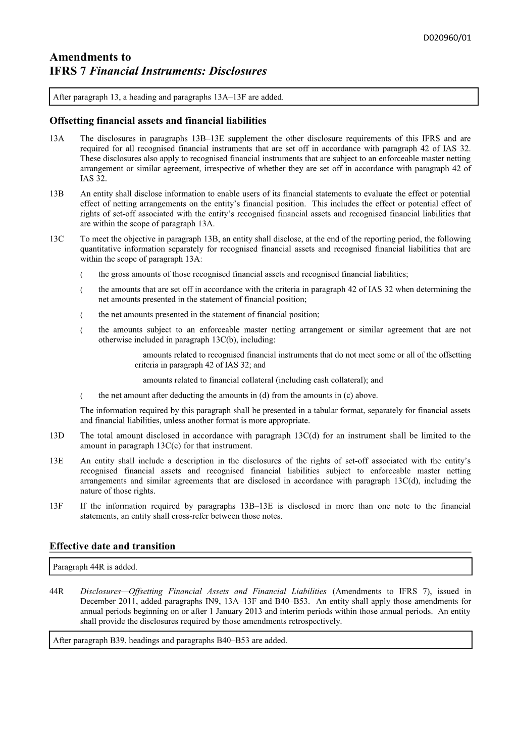 Disclosures Offsetting Financial Assets and Financial Liabilities