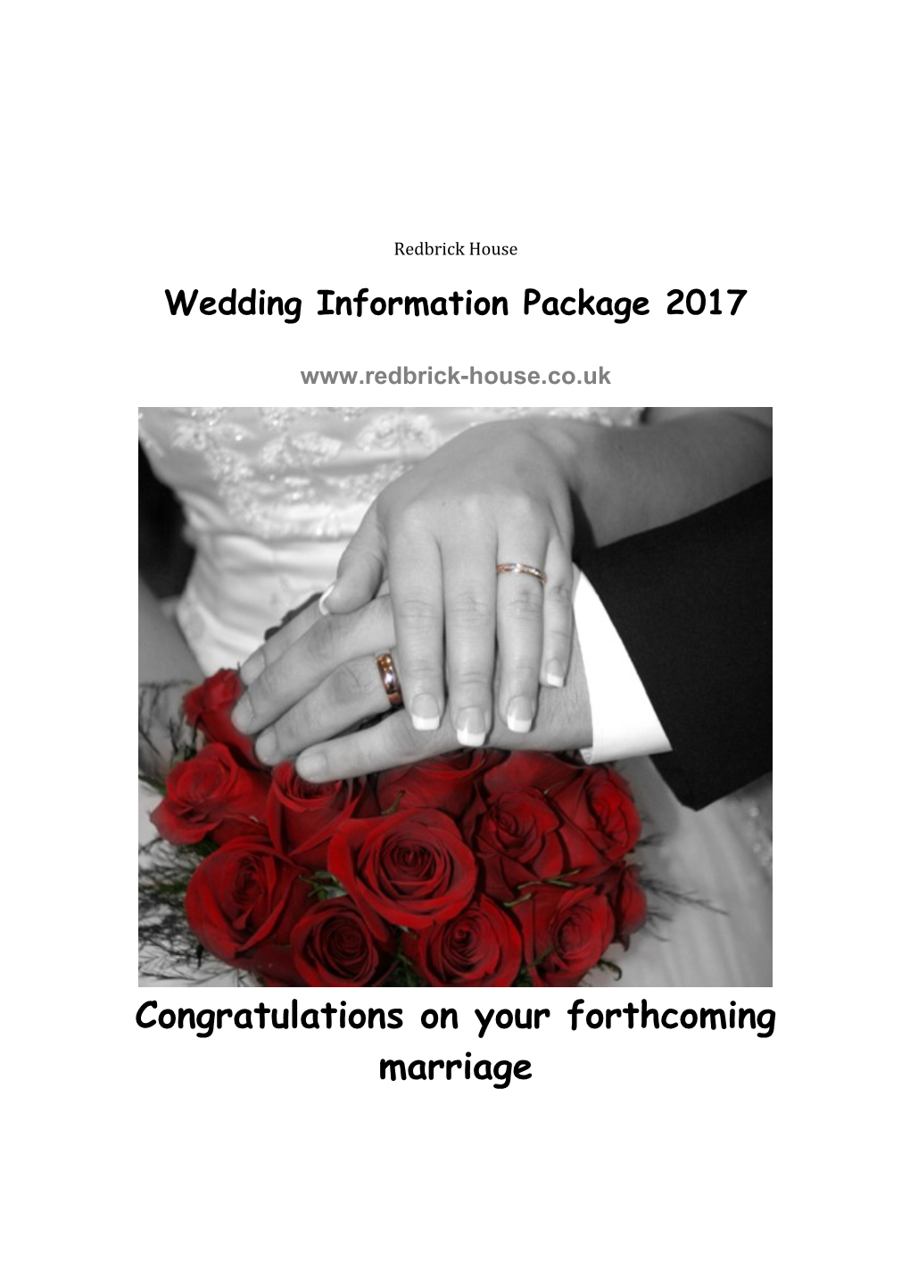 Wedding Information Package 2017