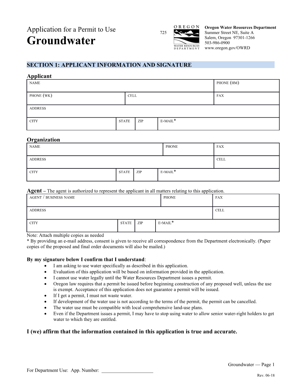 Water-Use Permit Application Processing