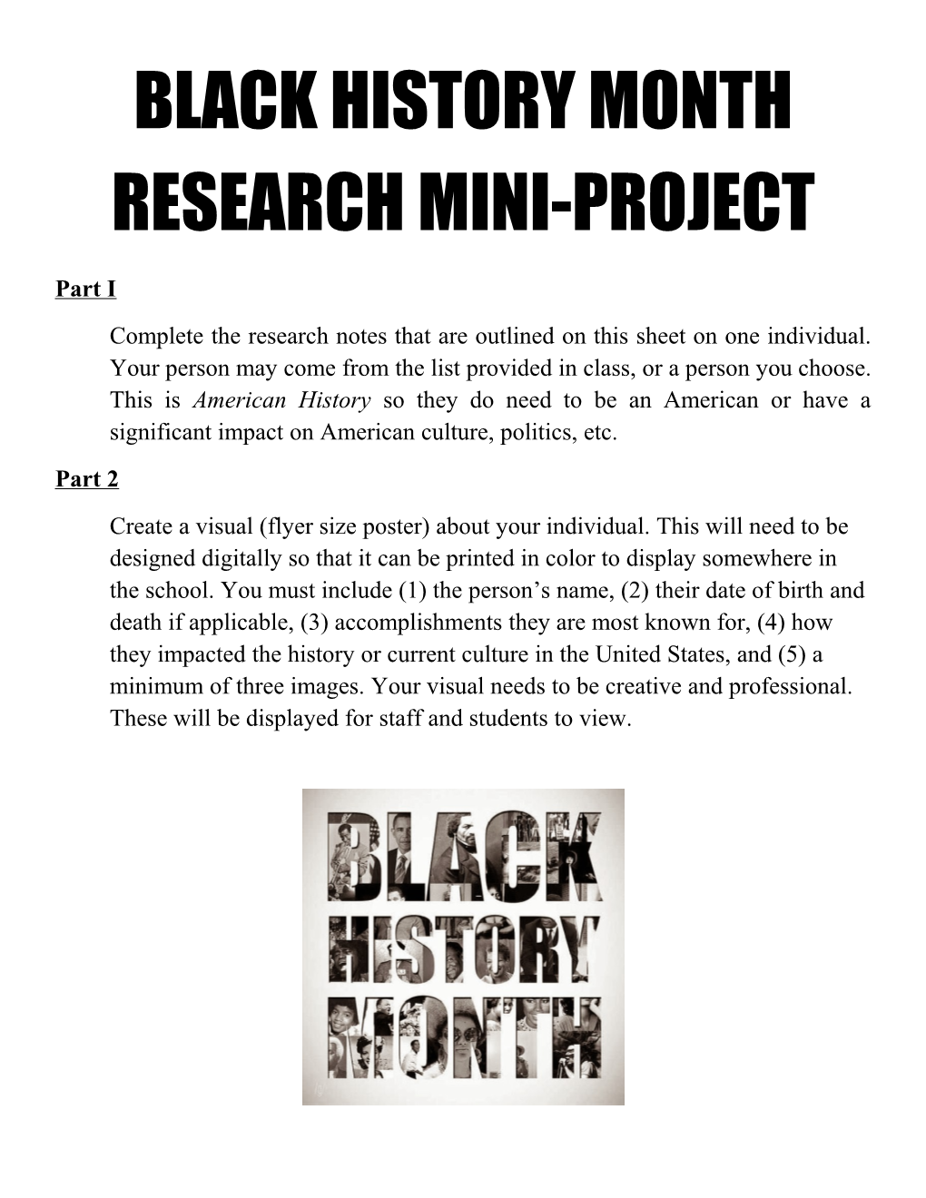 Black History Month Research Mini-Project