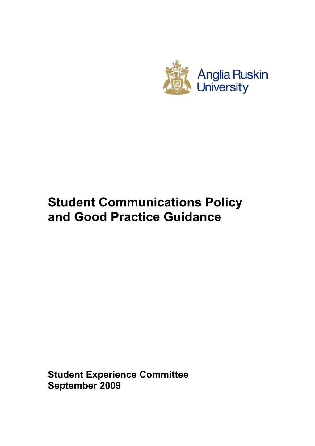 Student Communication Policy