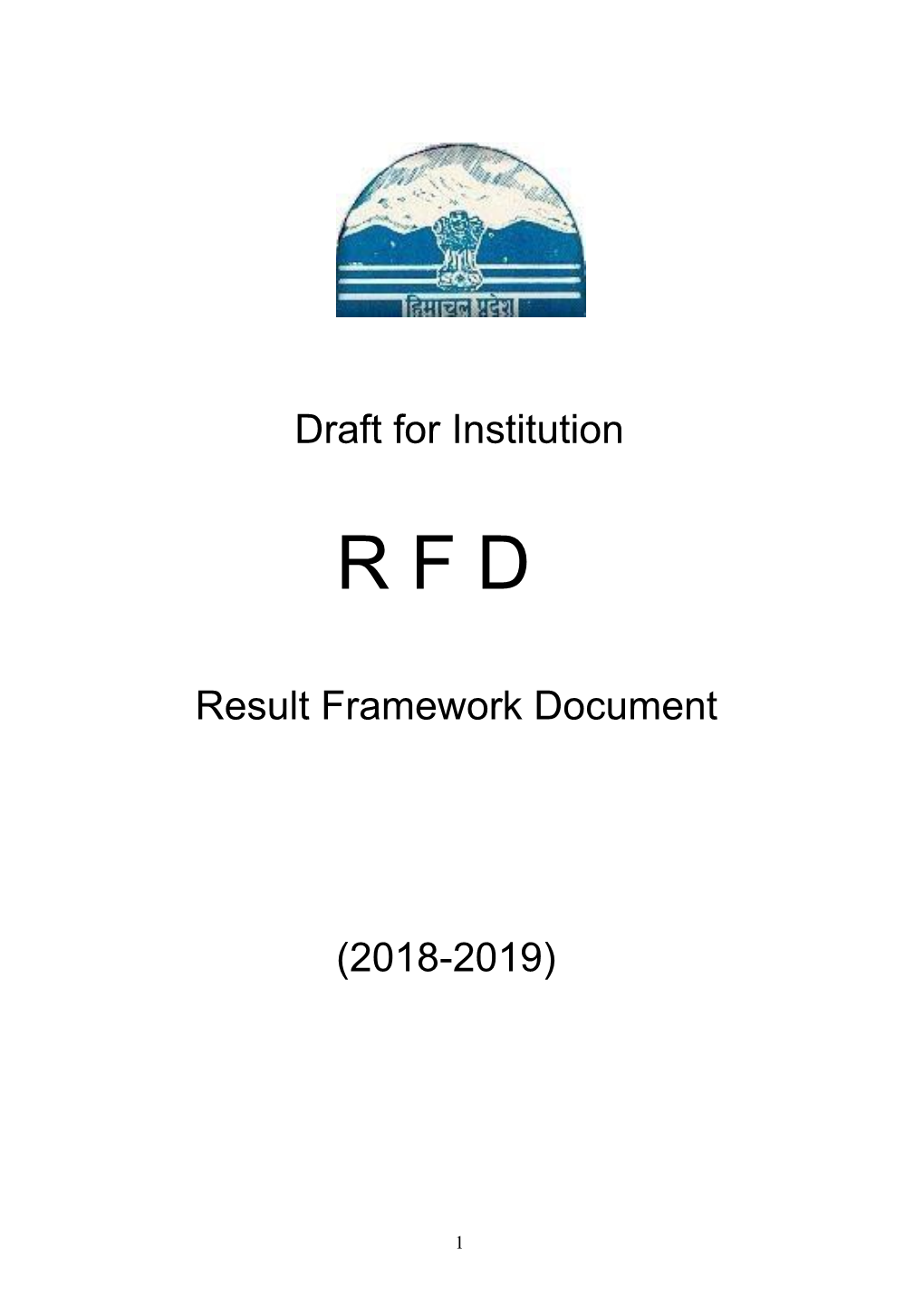 Draft for Institution