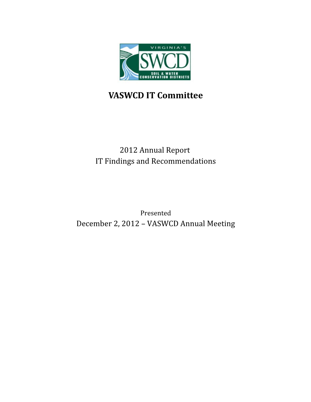 VASWCD IT Committee