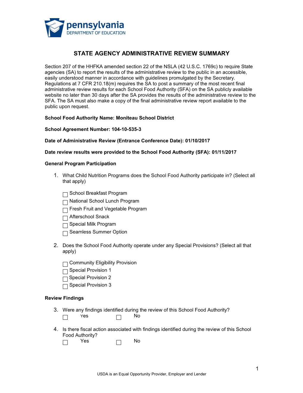 SP56-2016: Additional Guidance for the Implementation of the Administrative Reviews In