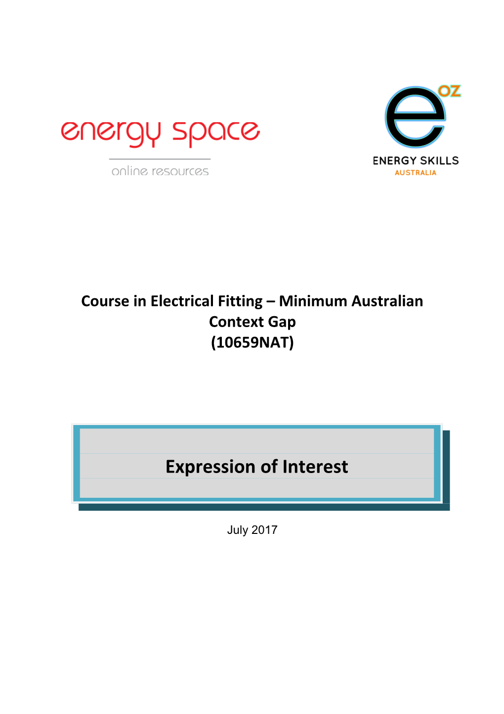 Course in Electrical Fitting Minimum Australian Context Gap