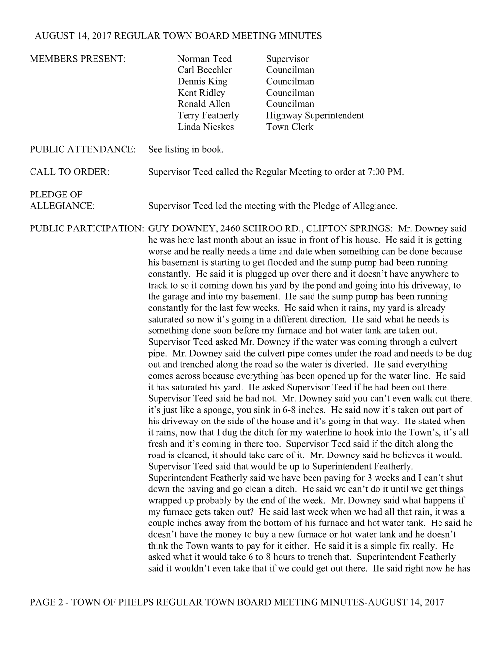 February 6, 2006 Regular Town Board Meeting Minutes s1