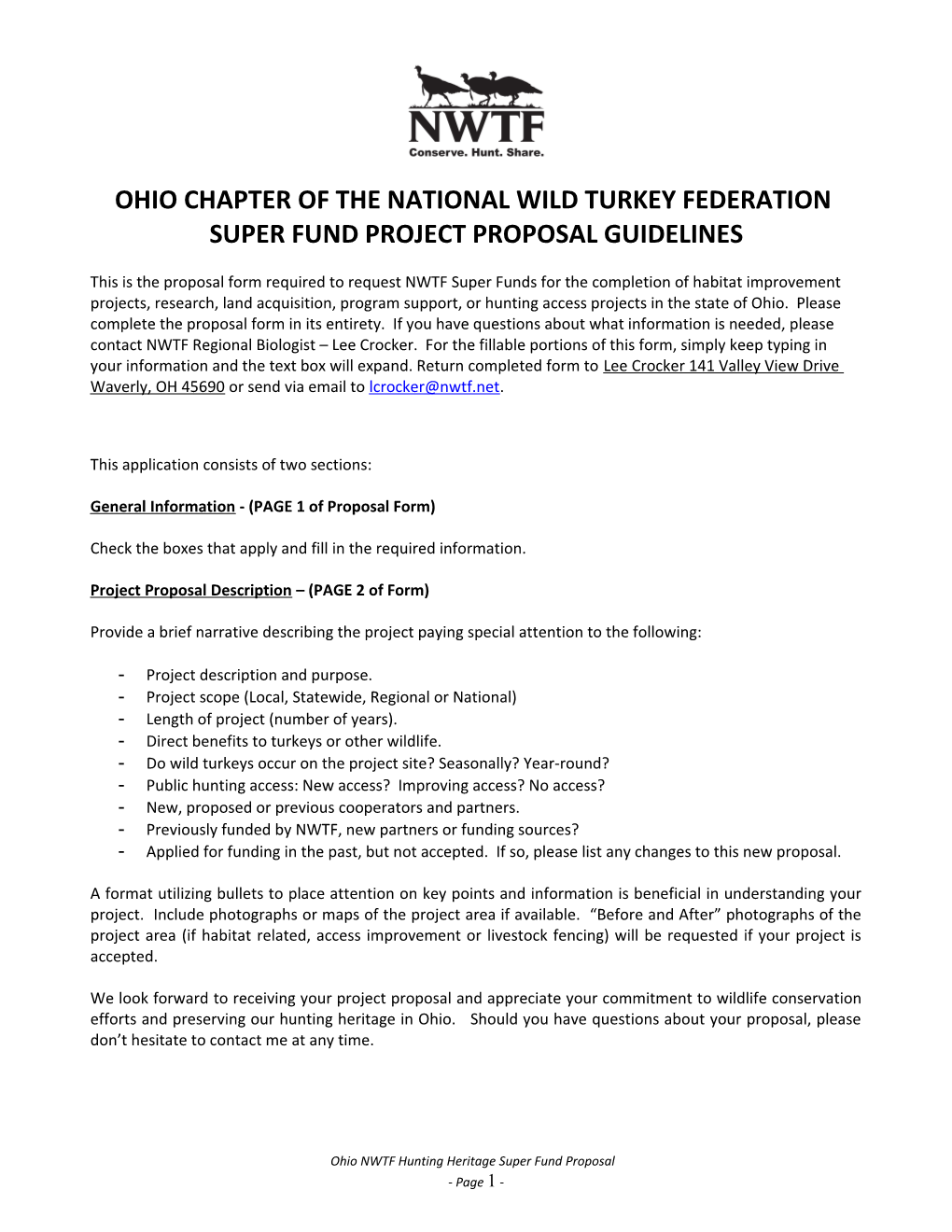 Ohio Chapter of the National Wild Turkey Federation