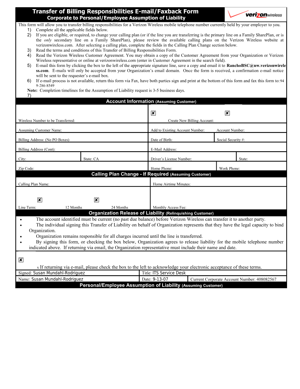 Assignment of Liability Agreement s1