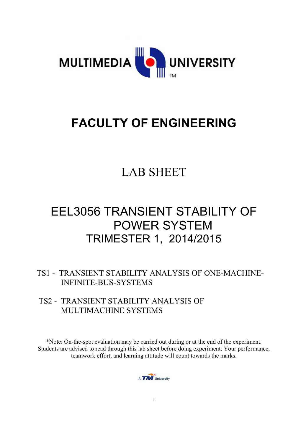 Eel3056 Transient Stability of Power System