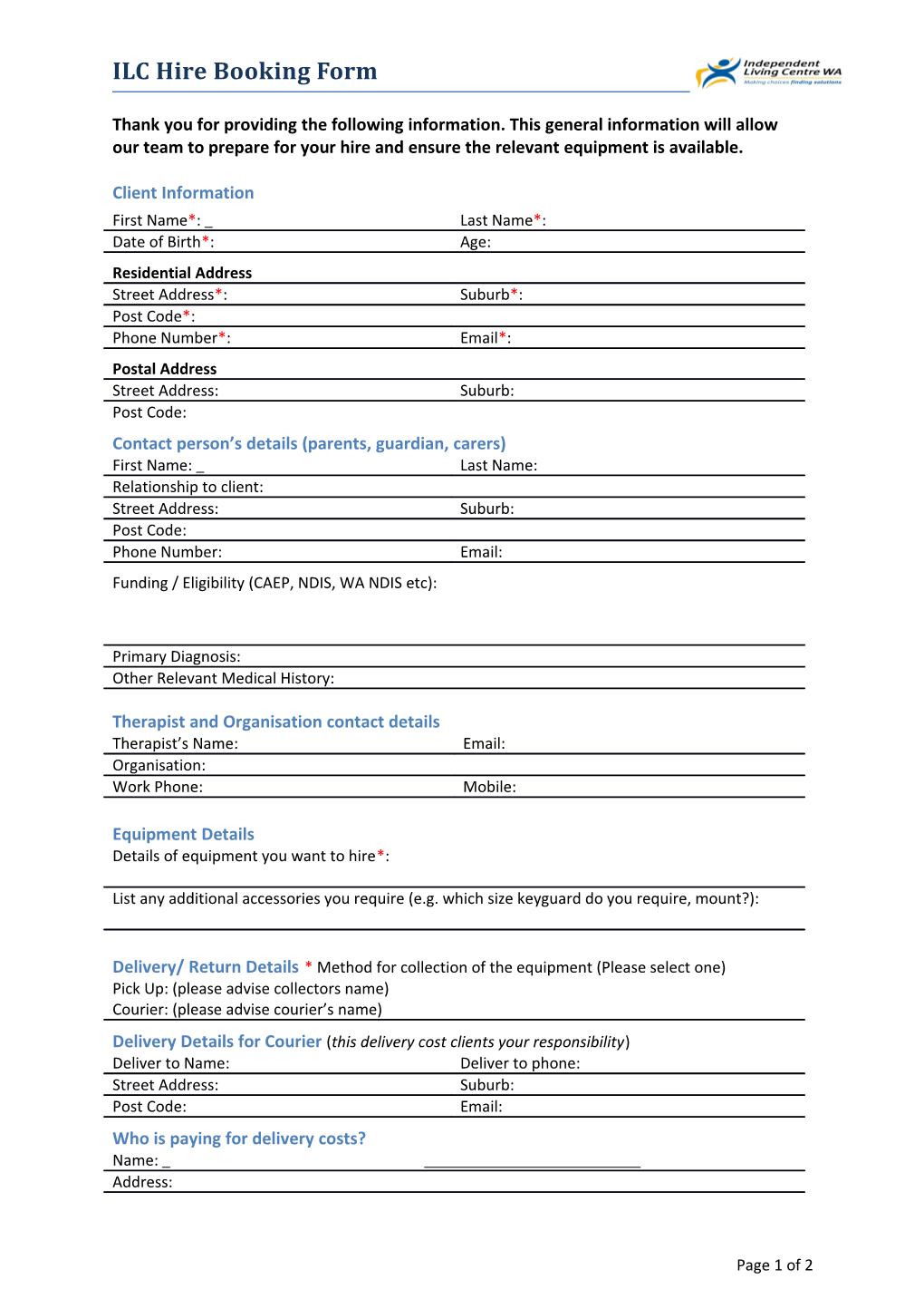 ILC AES Referral Form General Template