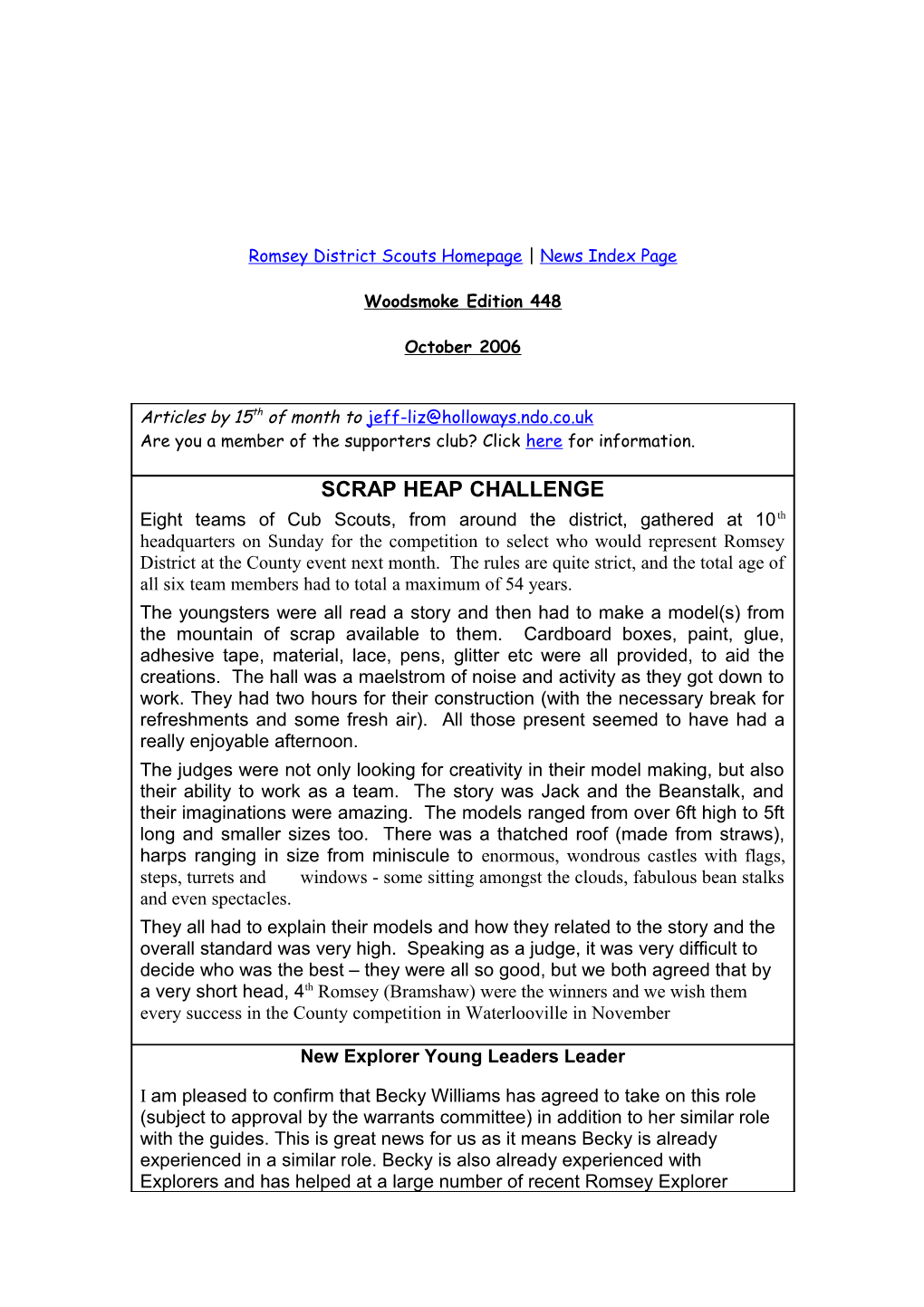 Romsey District Scouts Homepage News Index Page s1