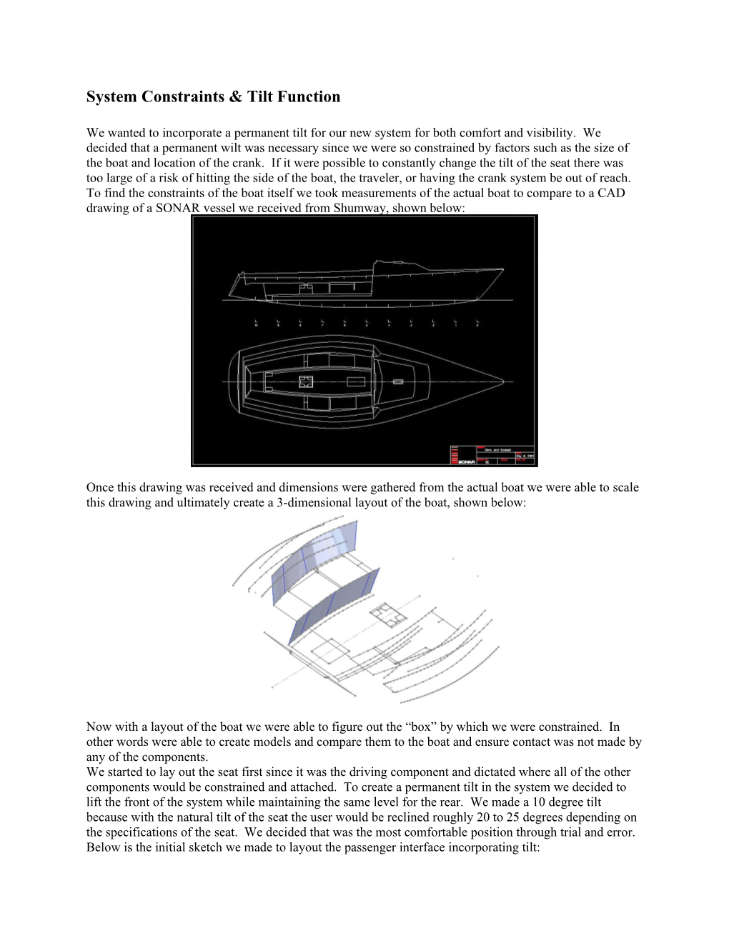 System Constraints & Tilt Function