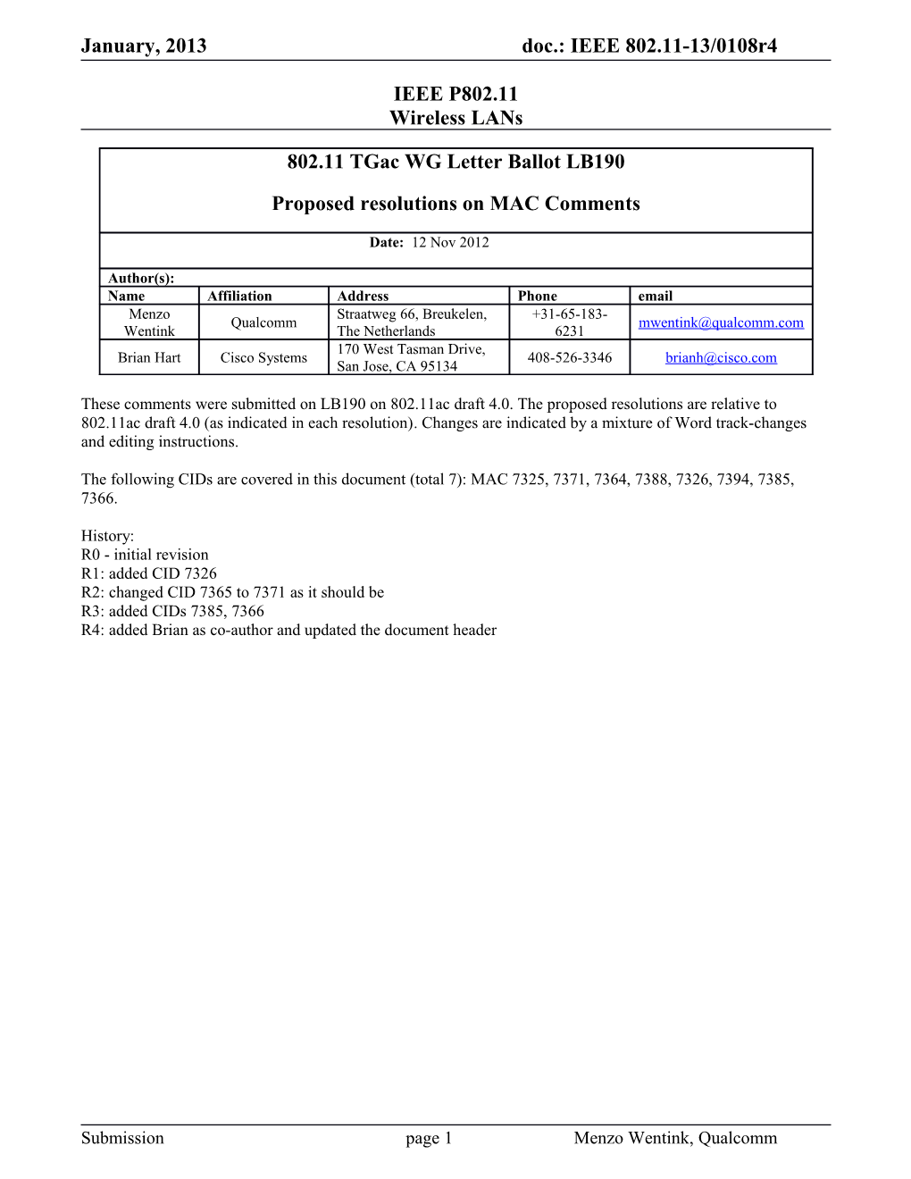 IEEE P802.11 Wireless Lans s45