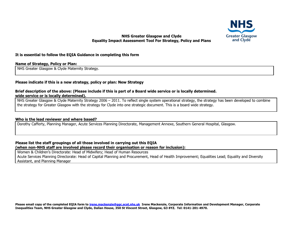 NHS Greater Glasgow and Clyde s2