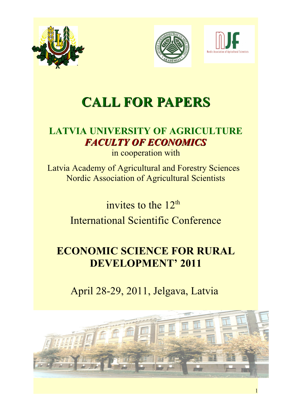 Latvia University of Agriculture s2