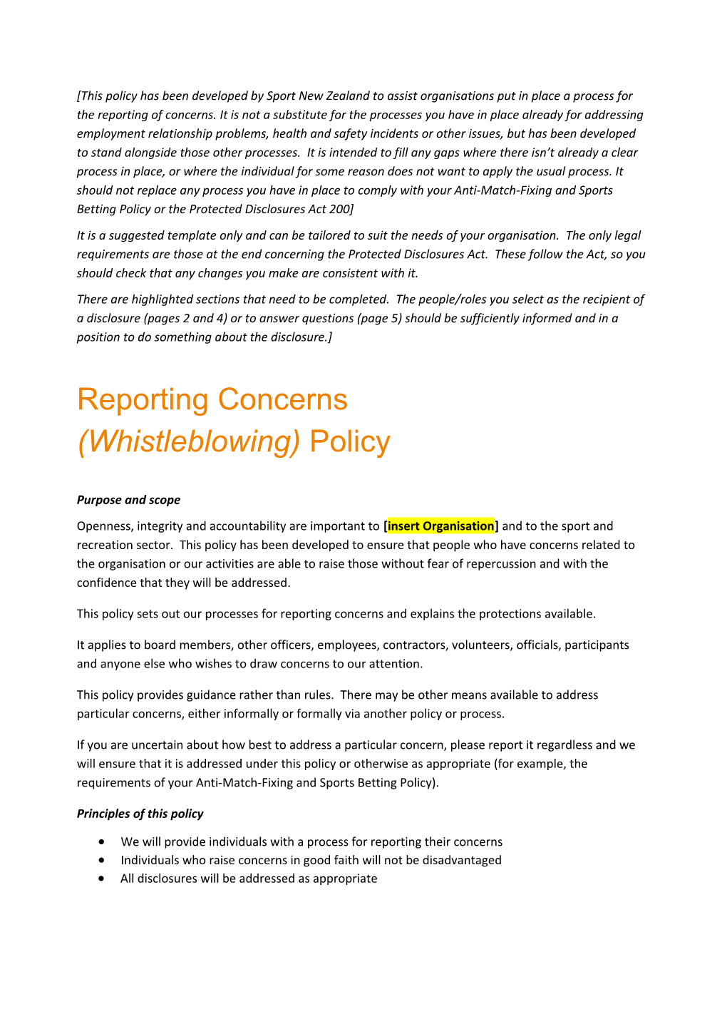 56420235 Reporting Concerns Policy - DRAFT #4 (V4) (003)