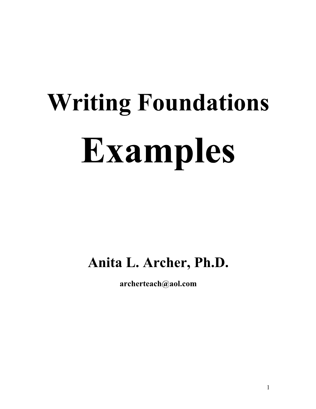 Example Writing Frame for Beginning Writers