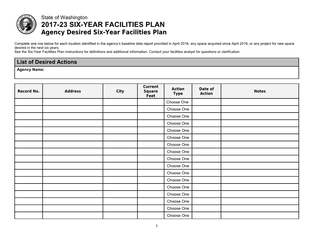 See the Six-Year Facilities Plan Instructions for Definitions and Additional Information.Contact