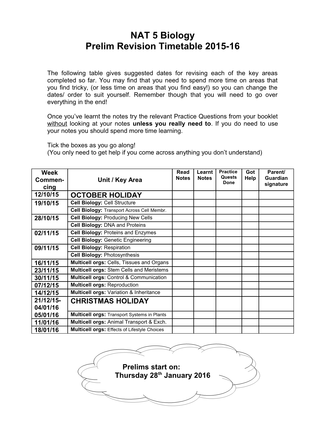 Prelim Revision Timetable 2015-16