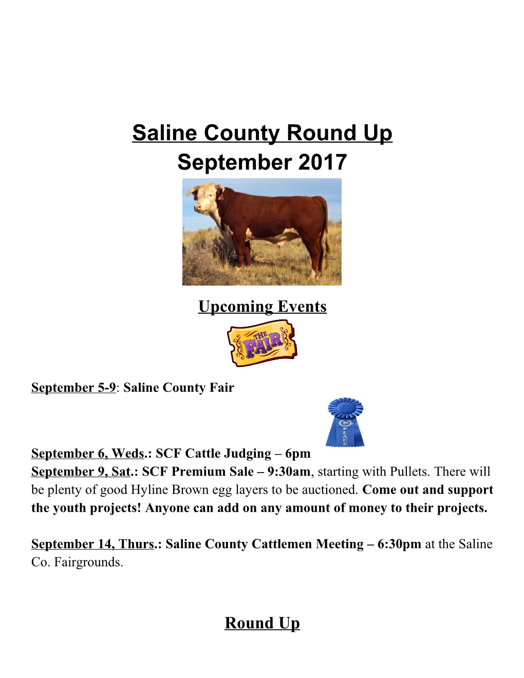 Saline County Round Up