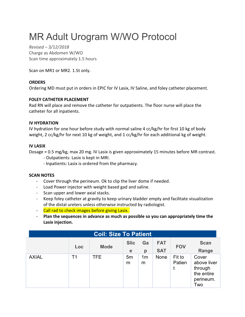 MR Adulturogram W/WO Protocol