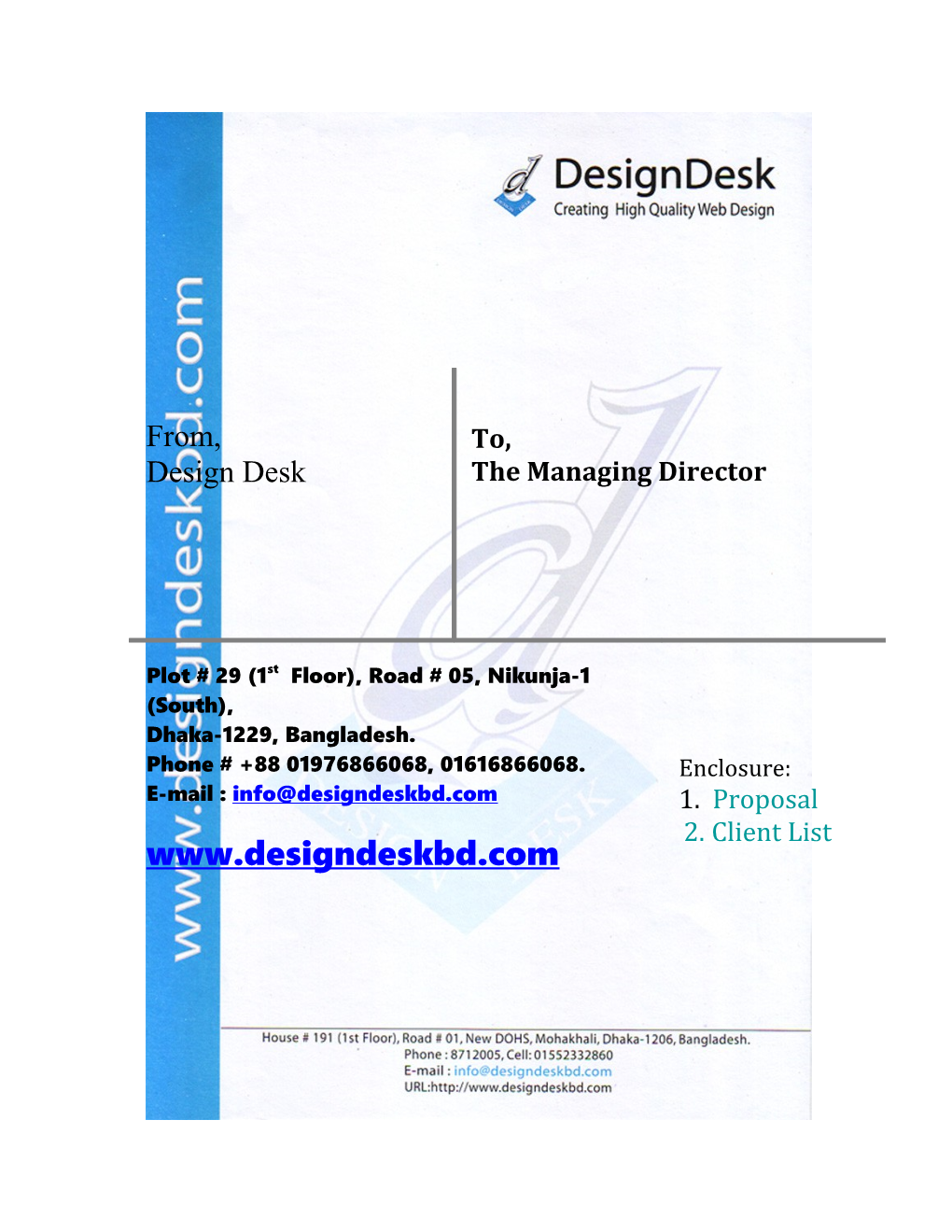 Design Desk BD