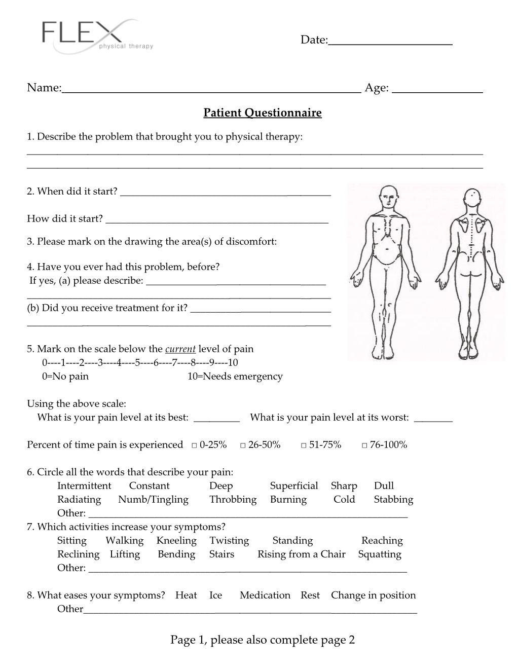 Patient Questionnaire s1