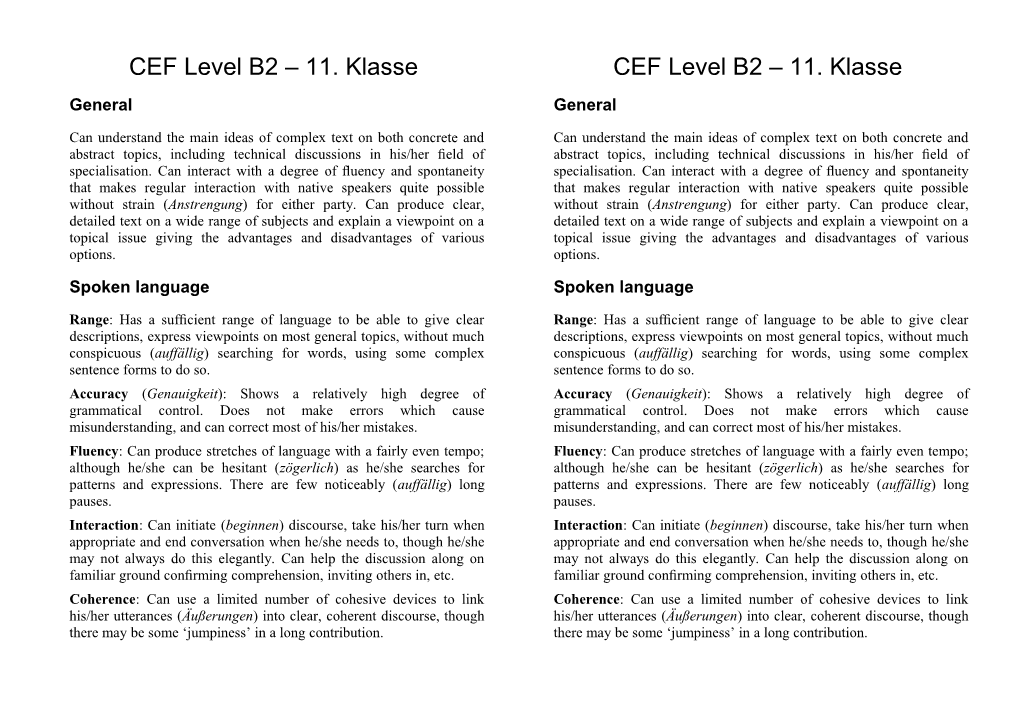 CEFR Skills Level C1 LK