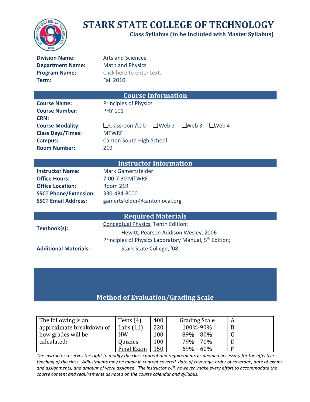 Stark State College of Technology