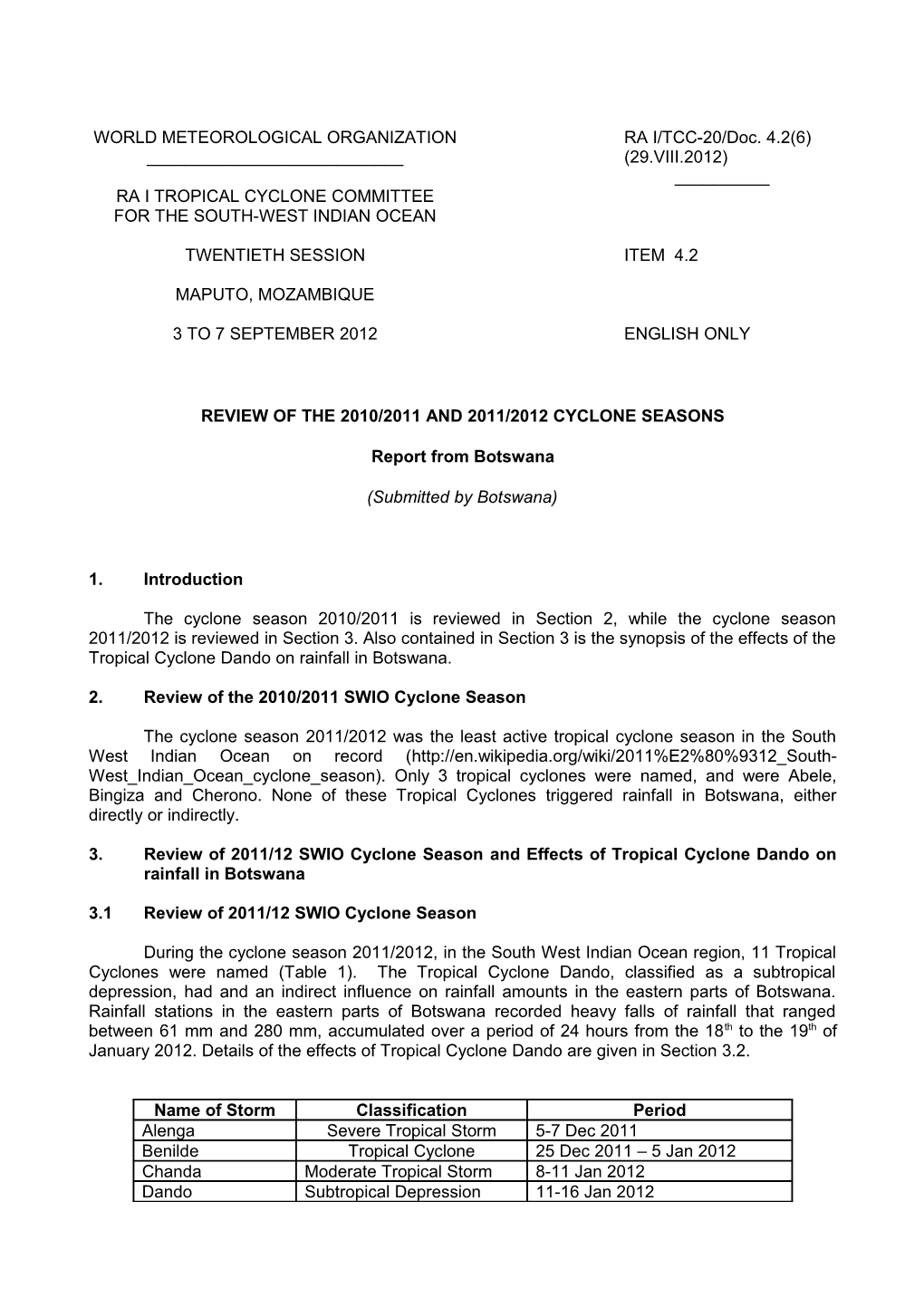 World Meteorological Organization s23