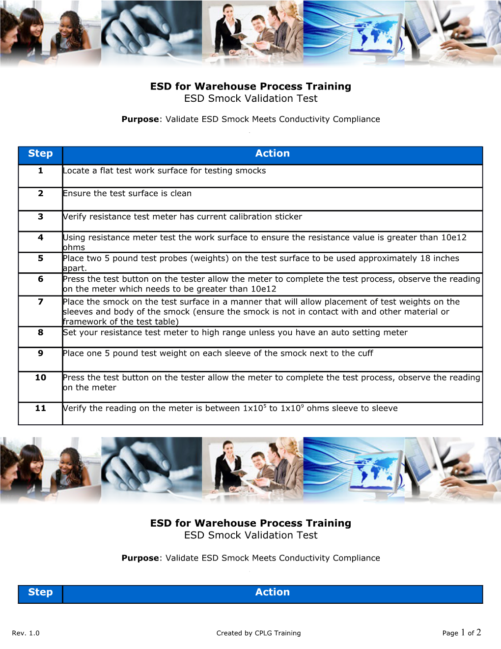 ESD for Warehouse Process Training