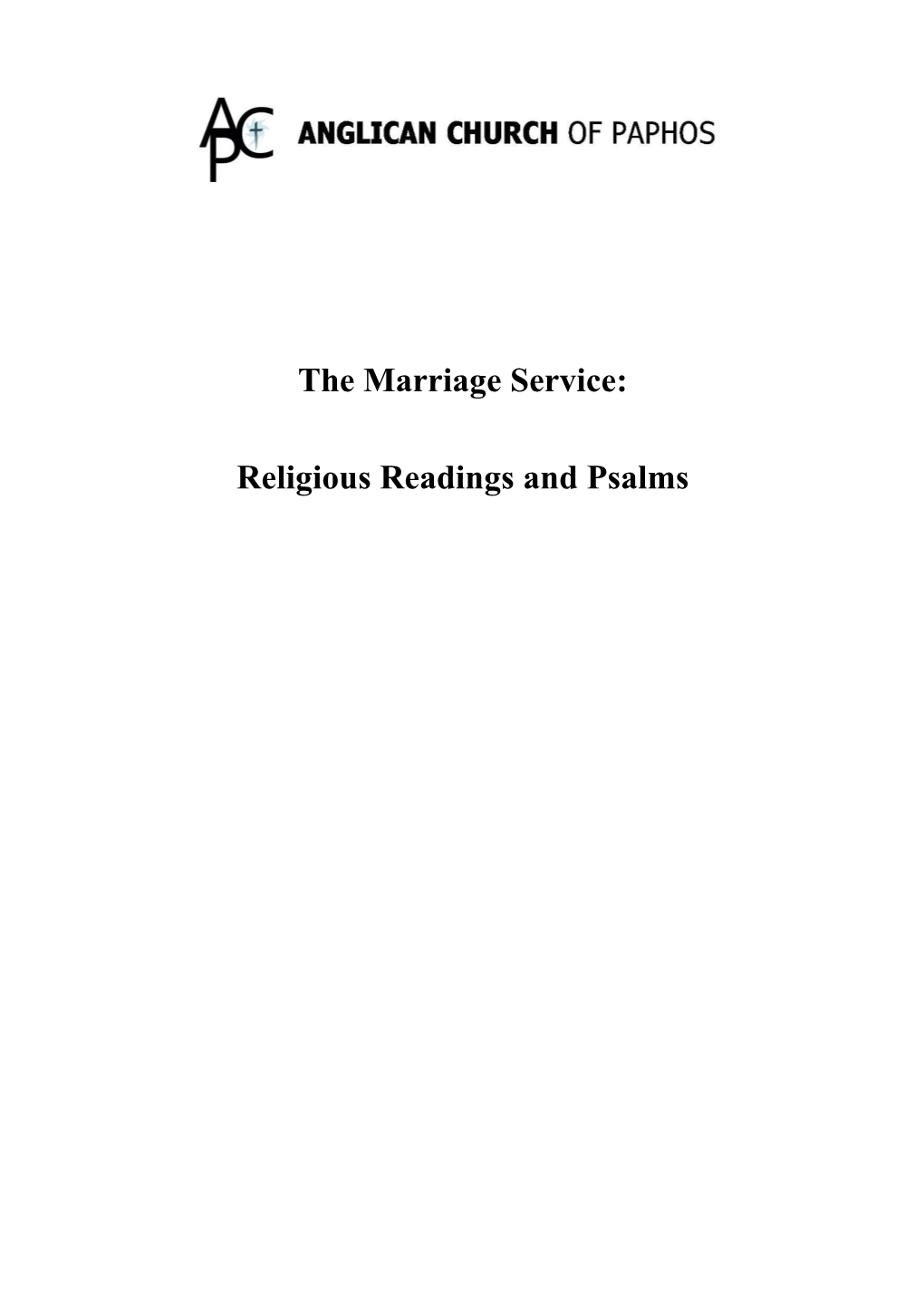 Religious Readings and Psalms