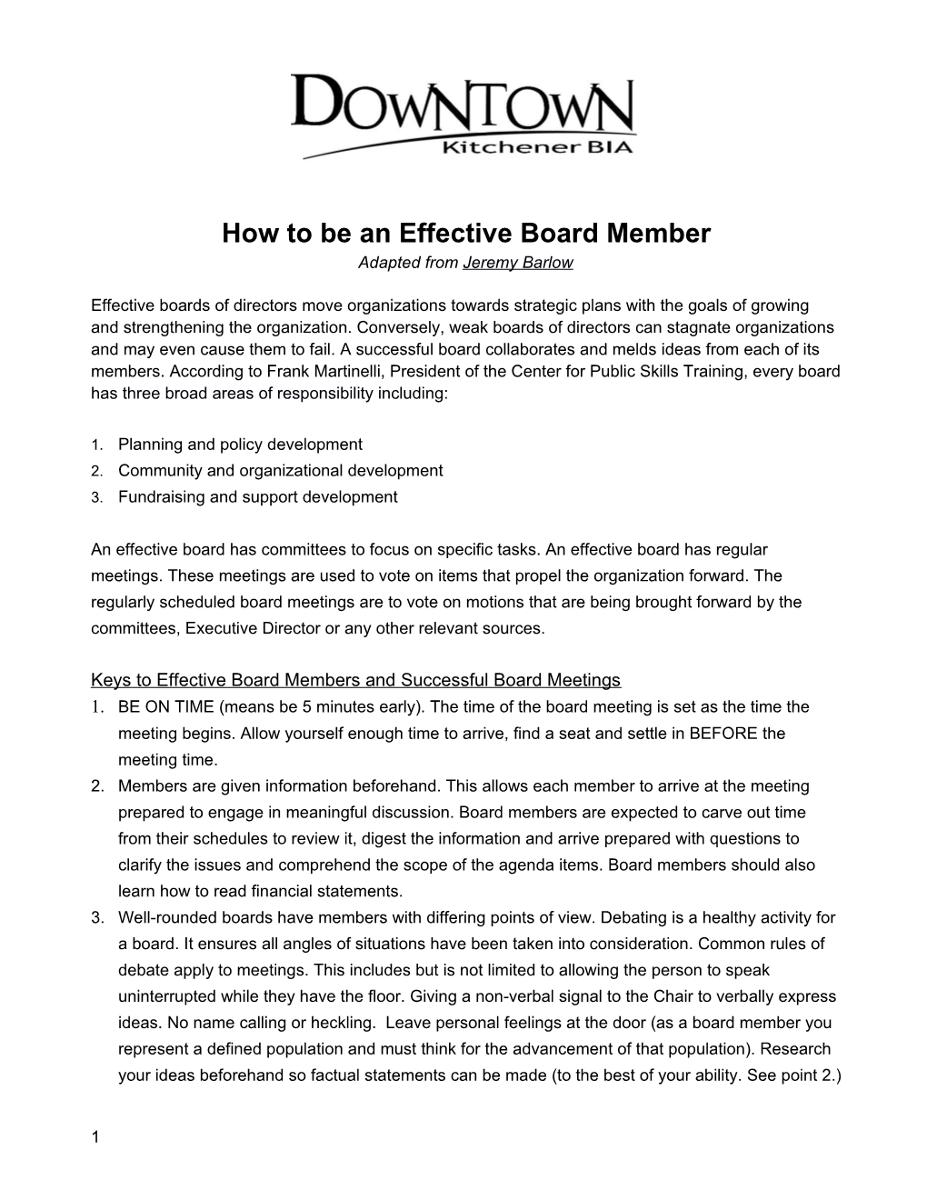 How to Be an Effective Board Member