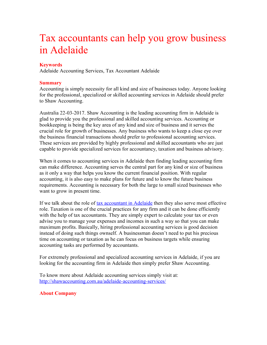 Tax Accountants Can Help You Grow Business in Adelaide