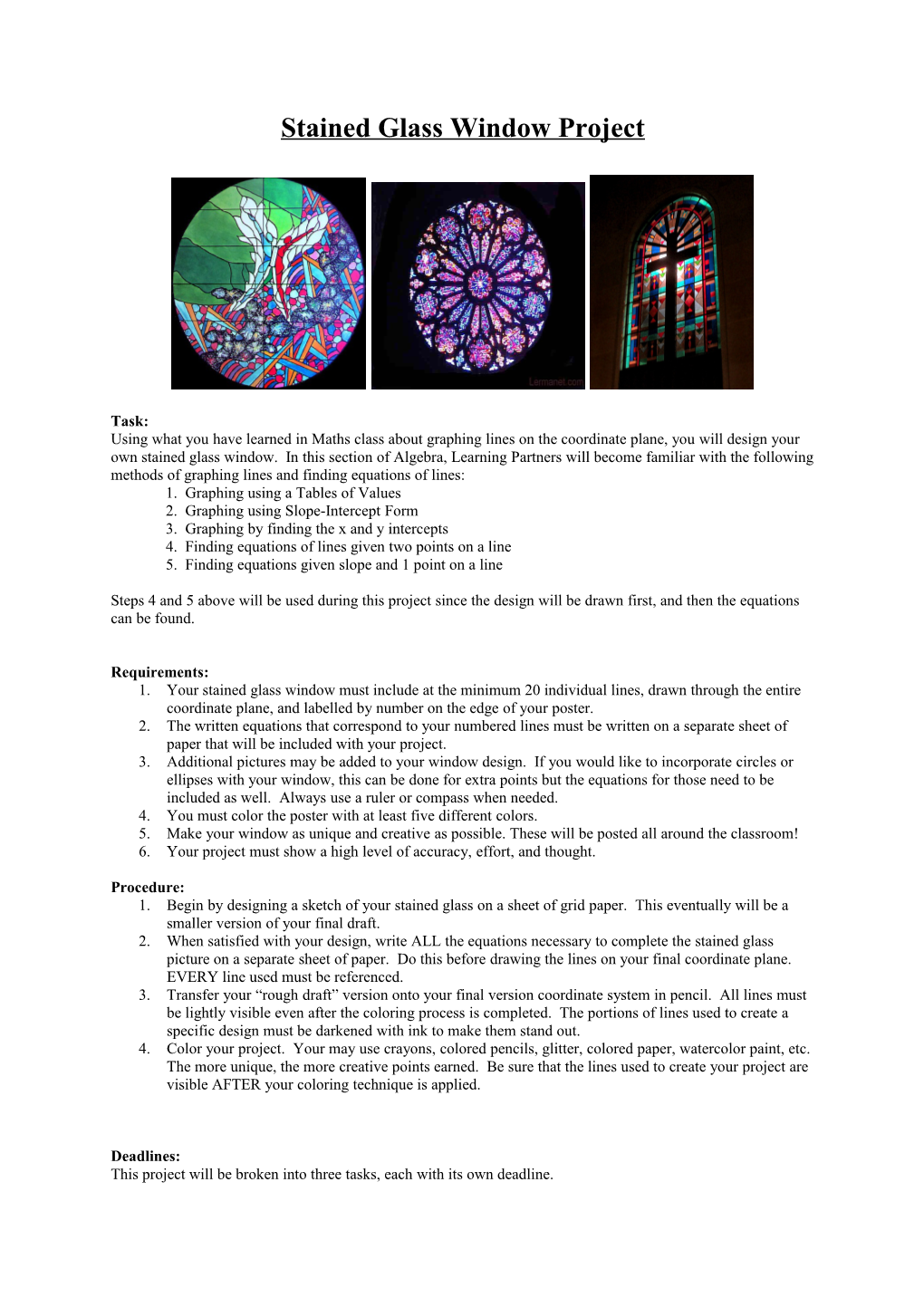 Stained Glass Window Project