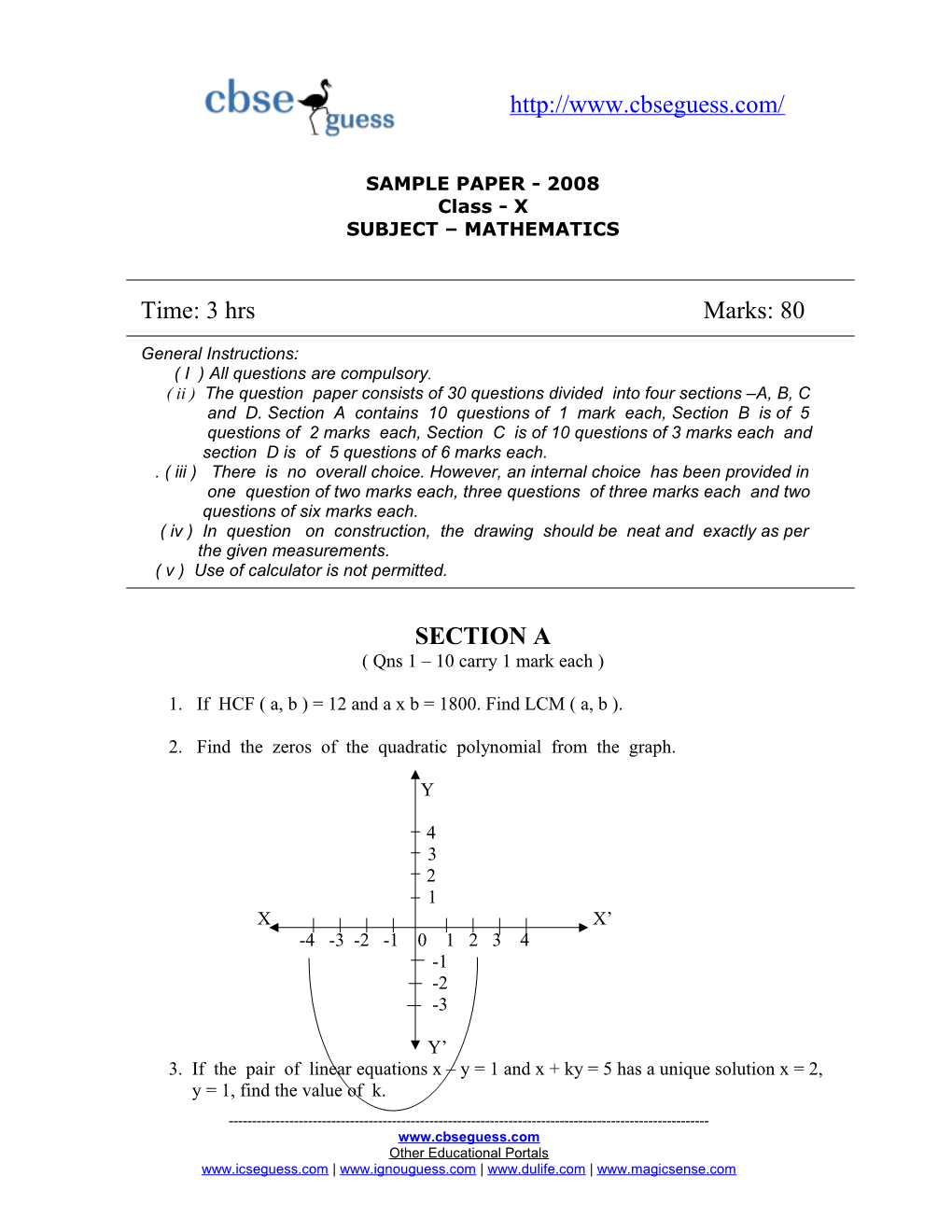 New Sample Paper V